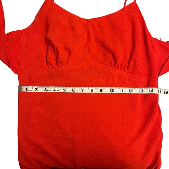 ASTR the Label Red Charisma Fitted Mermaid Style Crepe Tie Back Dress Romantic - Picture 9 of 14